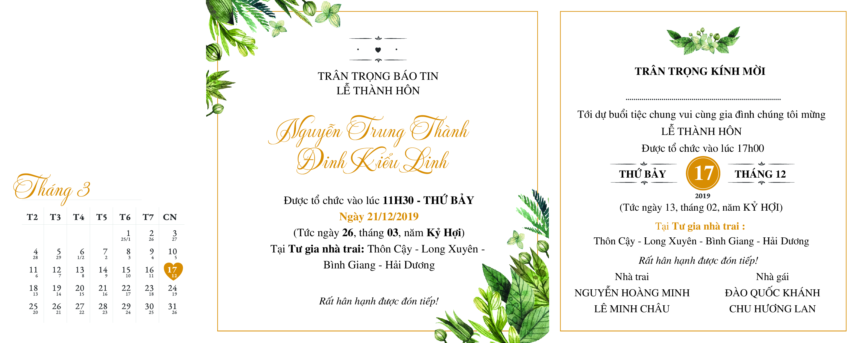 Thiệp trẻ trung gập ba 150 X 375 A_3d
